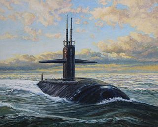 Brian Sanders (B. 1937) "USS Louisville"