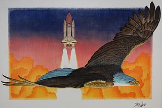 David K. Stone (1922 - 2001) Space Shuttle / Eagle