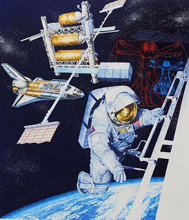Chris Calle (B. 1961) Space Shuttle Transpo Mail"