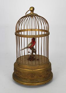 Antique French Bird Cage/Music Box