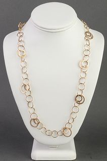 Atasay Designer 14K Yellow Gold Chain Necklace