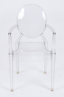 Starck for Kartell "Louis Ghost" Acrylic Arm Chair