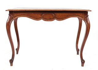 French Provincial Writing Desk w Leather Top