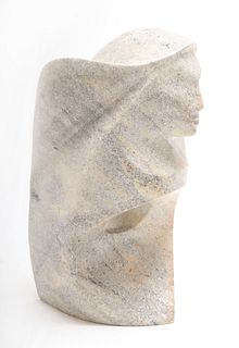 David M. General "Aurora" Carved Stone Sculpture