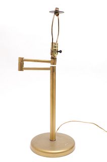 Hansen Style Modern Brass Swing Arm Table Lamp