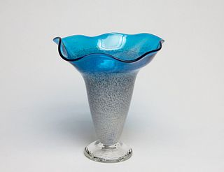 NICHOLSON van ALTENA GLASS, Aqua Water & Granite Vase