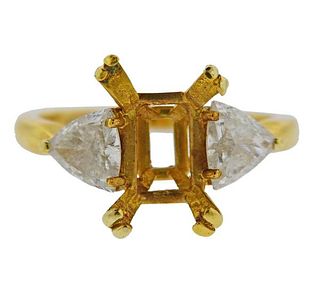 18K Gold Diamond Ring Mounting
