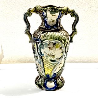 Art Nouveau Hand Painted Ceramic Vase