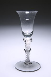AN 18TH CENTURY WINE GLASS
 Circa 1760
 With bell