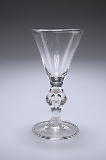 A LARGE VICTORIAN GLASS RUMMER IN THE FORM OF A G