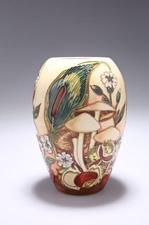 A MOORCROFT POTTERY LIMITED EDITION VASE, of ovoi