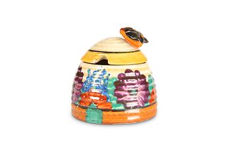 CLARICE CLIFF
 "GAY DAY"
 A PRESERVE POT AND COVE