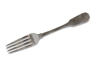 A WILLIAM IV SILVER FORK, by James Barber & Willi