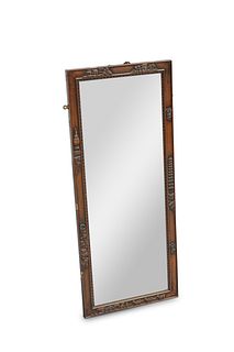 A CHINESE HARDWOOD MIRROR, EARLY 20TH CENTURY, th