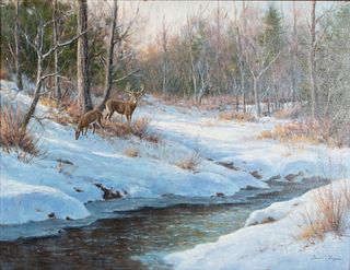 Dave Chapple (b. 1947) Winter Creek 