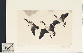 Richard E. Bishop (1887-1975) Federal Duck Stamp Design 