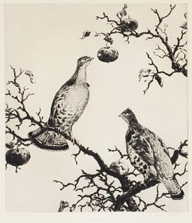 Aiden Lassell Ripley (1896-1969)  Two Grouse Prints