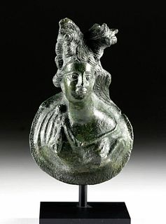 Roman Leaded Bronze Attachment of a Maenad