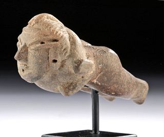 Fine Olmec Pottery Flying Shaman Figure