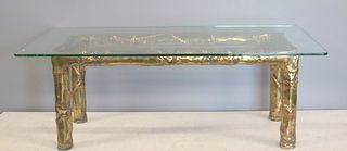Silas Seandel Signed Mixed Metal Coffee Table.