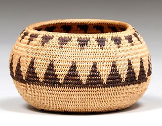 Native American Basket - Mono Paiute Small Bowl c1930