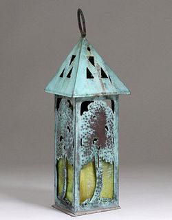 Rare Forest Craft Guild Piazza Lantern c1910