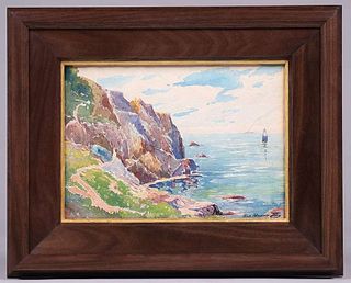 George Demont Otis Watercolor Land's End SF 1932