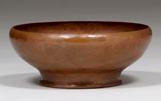 Karl F. Leinonen - Boston Hammered Copper Bowl c1920s