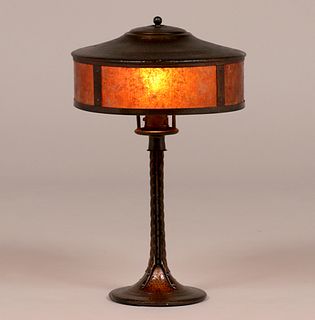 Old Mission Kopper Kraft Hammered Copper & Mica Lamp