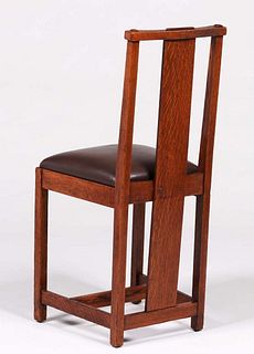 Limbert Through Tenon Side Chair c1910