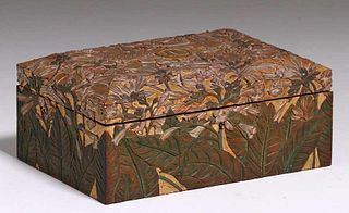 California Decorative Hand-Carved Box c1910-1920