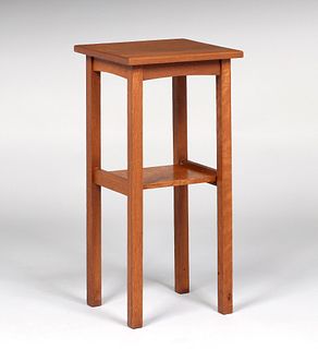 Stickley Brothers Tall Square Stand c1910