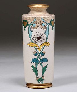 American Arts & Crafts Decorated Japanese Vase c1910