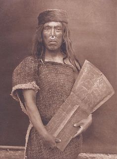 Edward Curtis Photogravure Nakoaktok Chief 1914