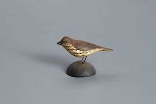 Miniature Oven Bird, A. Elmer Crowell (1862-1952)