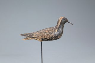 Rare Dropped-Thigh Black-Bellied Plover Decoy, Joseph W. Lincoln (1859-1938)