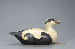 Eider with Mussel Decoy, Mark S. McNair (b. 1950)