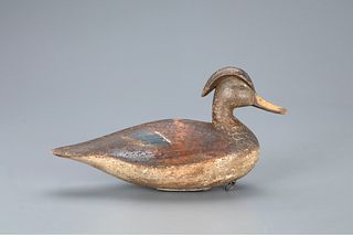 Wood Duck Hen Decoy, Mark S. McNair (b. 1950)