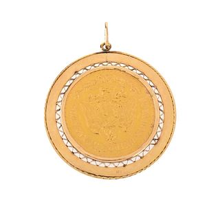 1947 Mexican Gold Coin Pendant