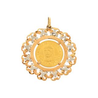 1957 20 Bolivares Gold Coin Pendant