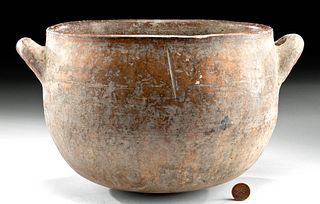 Medieval Pottery Deep Handled Cooking Pot