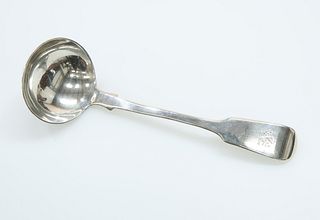 A VICTORIAN SILVER SIFTING LADLE, London 1853, Fi