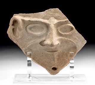 Holy Land Pottery Anthropoid Sarcophagus Mask