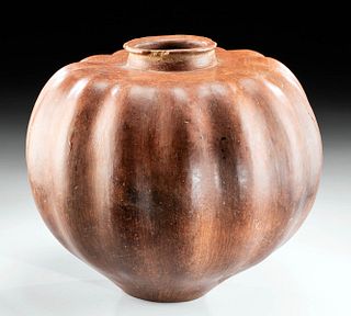 Colima Pottery Vessel - Squash or Peyote Form