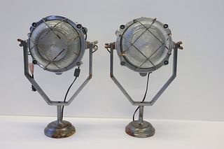 Pair of Industrial Style  Spot  Lights
