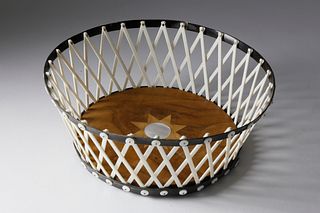 Bone, Baleen and Mother of Pearl Whaler's Basket