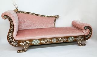 Seashell Encrusted Chaise Lounge