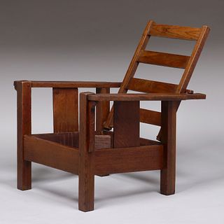 Black River Bending Co Morris Chair c1910