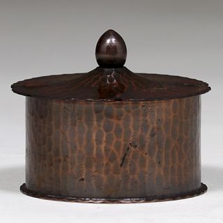 Roycroft Hammered Copper Inkwell