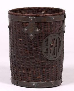 Dirk van Erp Waste Basket c1917-1920